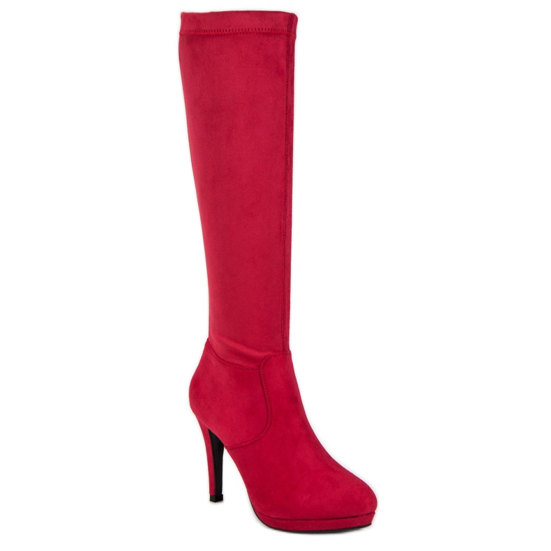 Small Swan Sexy women's boots red 1 Small Swan Sexy women's boots red 1