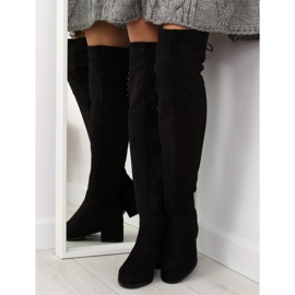 Black high-heeled boots BH129-HB 2