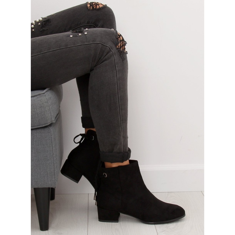 Black high-heeled boots JW21 Black 1