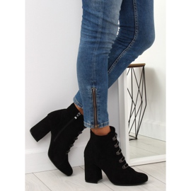 Black OM-15 Black high-heeled boots 2