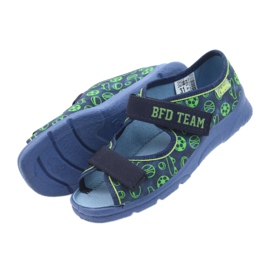 Befado children's shoes sandals slippers 969y124 green navy blue 4