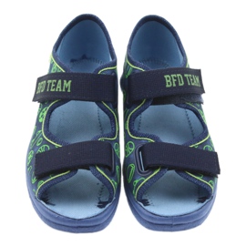 Befado children's shoes sandals slippers 969y124 green navy blue 3