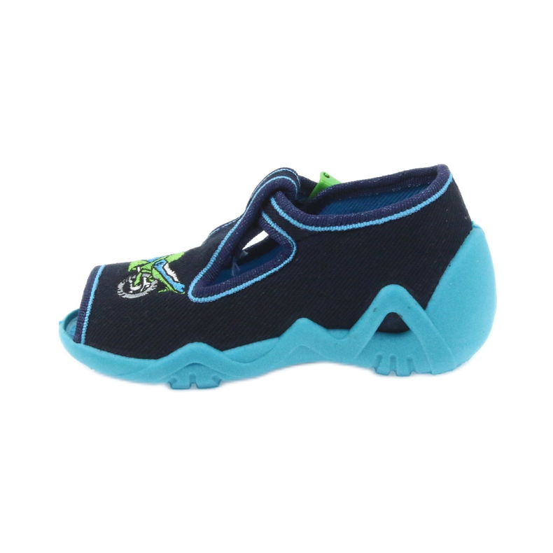 Befado children's shoes slippers 217p095 blue green navy blue 2