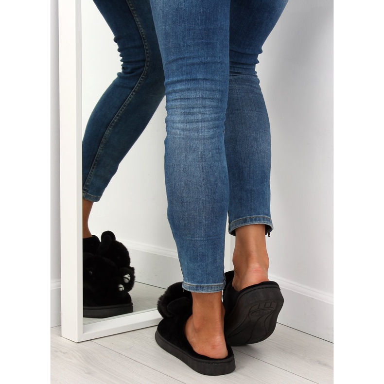 Black women's black slippers DD91 Black 1 Black women's black slippers DD91 Black 1