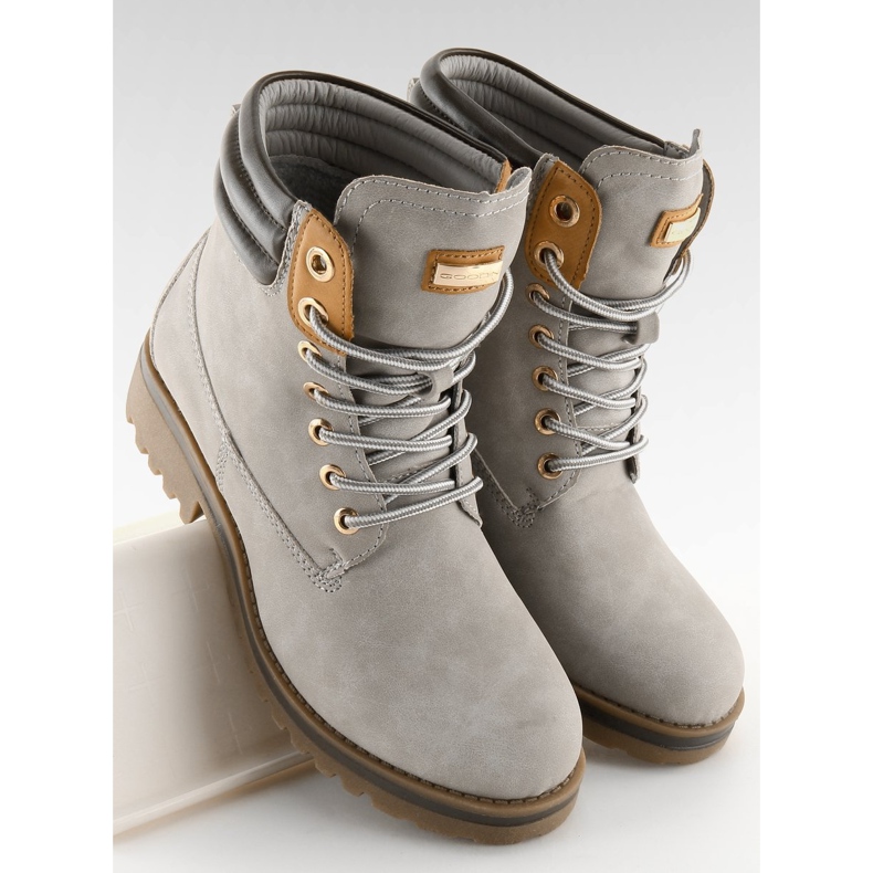 Women's light gray timber boots GD-ZN27 Lightgrey 2