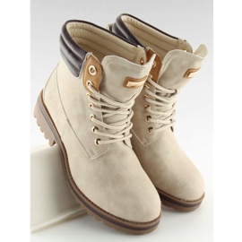Ladies' beige timber boots GD-ZN27 Beige 2