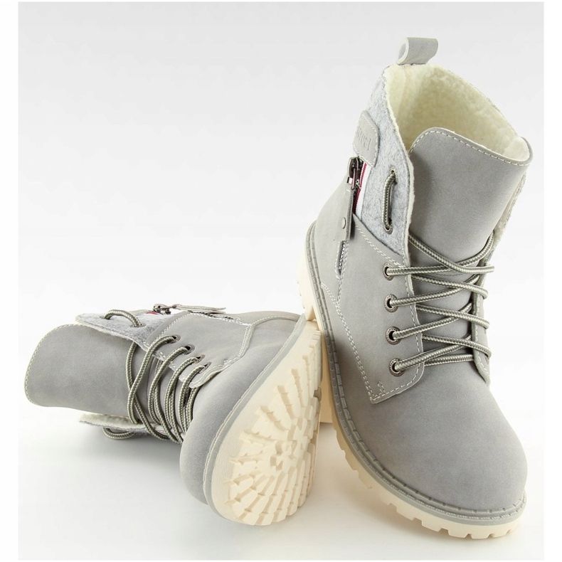 Gray timber boots for women GD-TL10 LT.GRAY grey 1