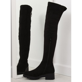 Black Over-knee boots for women NC712 black 2