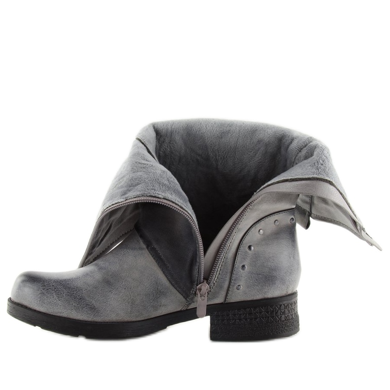 Gray military boots GD-ZN78 Gray grey 2