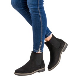 Super Mode Black Suede Chelsea Boots 1