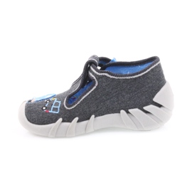 Befado 110P341 gray children's slippers blue grey 2
