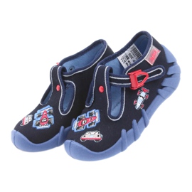 Befado children's shoes 110P305 slippers blue red navy blue 3