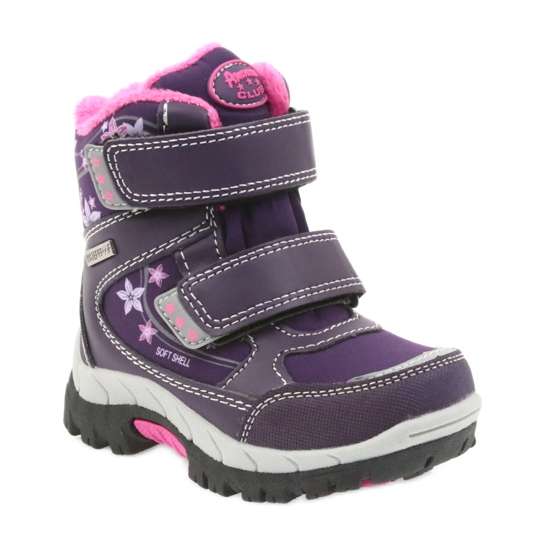 American Club American boots winter boots with a 3121 membrane purple 1