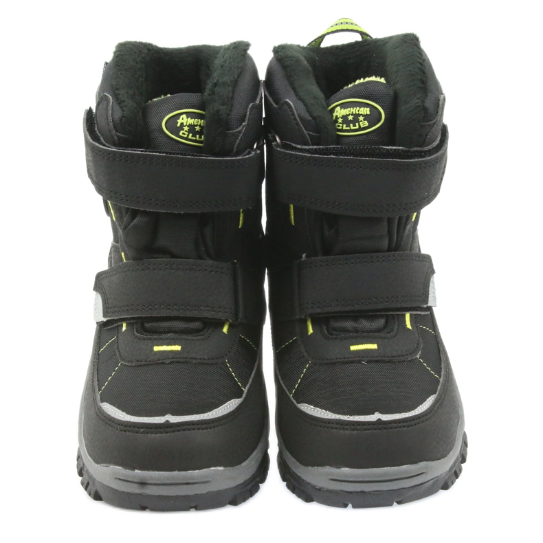 American Club American boots winter boots with a membrane of 1122 black green 3