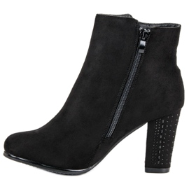 Elegant suede boots black 1