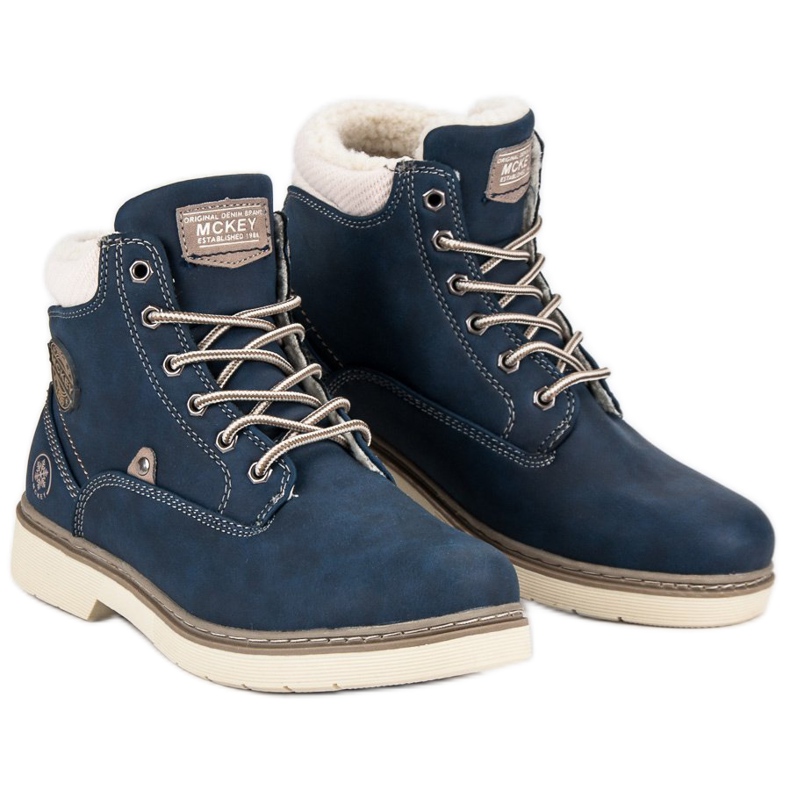 McKey Trappers With Sheepskin blue 1