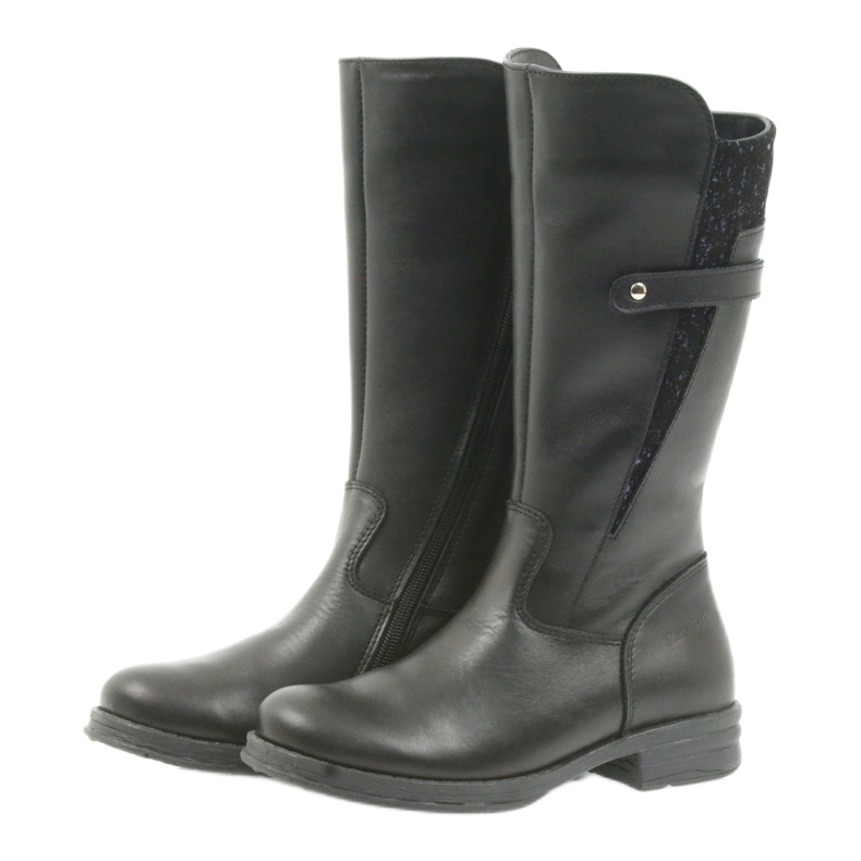 Ren But black long boots 4371 navy blue 3 Ren But black long boots 4371 navy blue 3