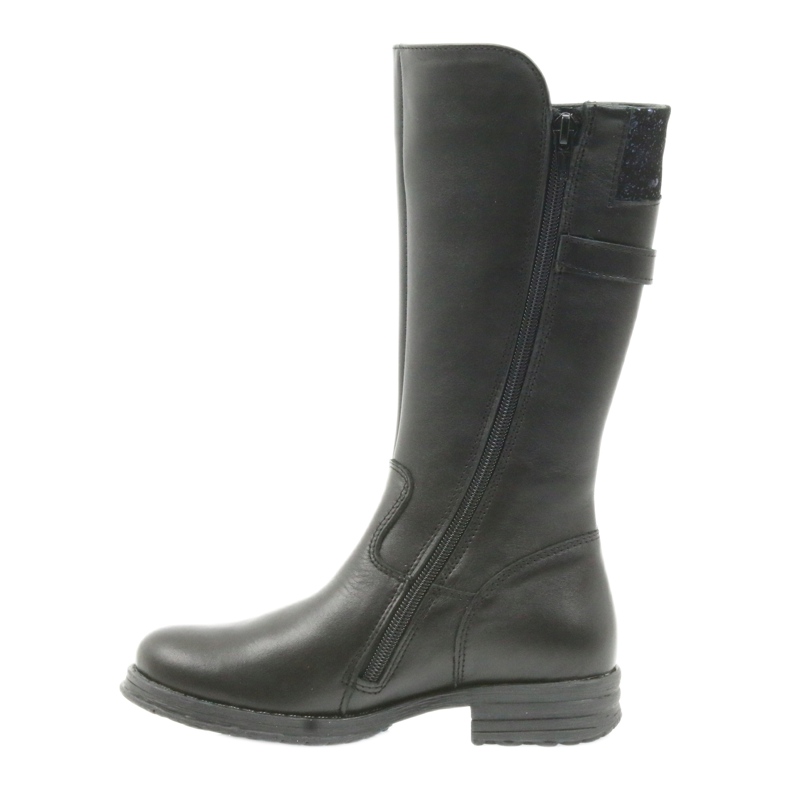 Ren But black long boots 4371 navy blue 2