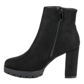 Seastar Suede ankle boots on the post black 1