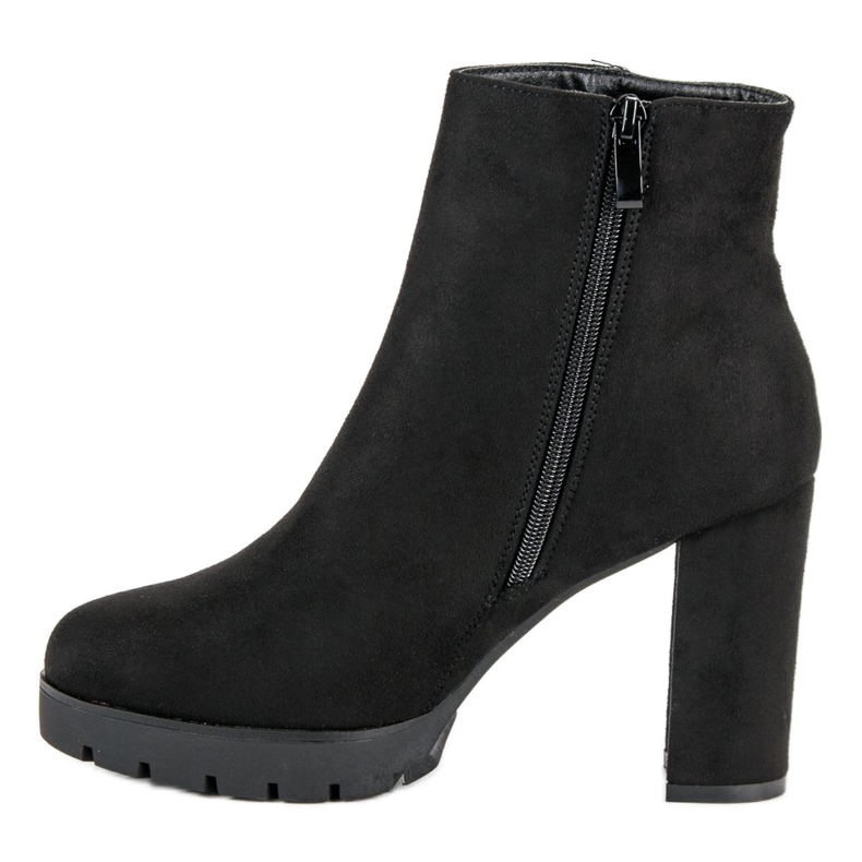 Seastar Suede ankle boots on the post black 1