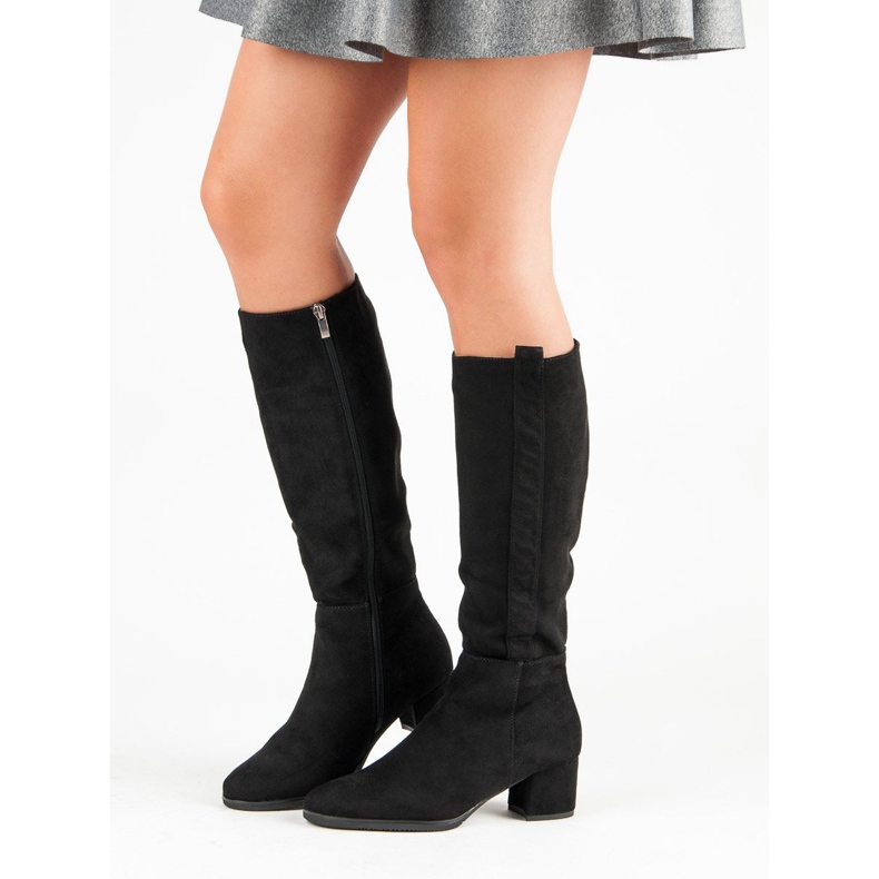 Filippo Classic suede boots black 1