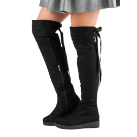 Filippo Suede Platform Boots black 1