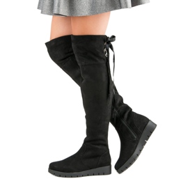 Filippo Suede Platform Boots black 2