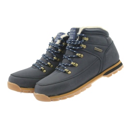 American Club American high boots winter boots 152619 navy blue 3
