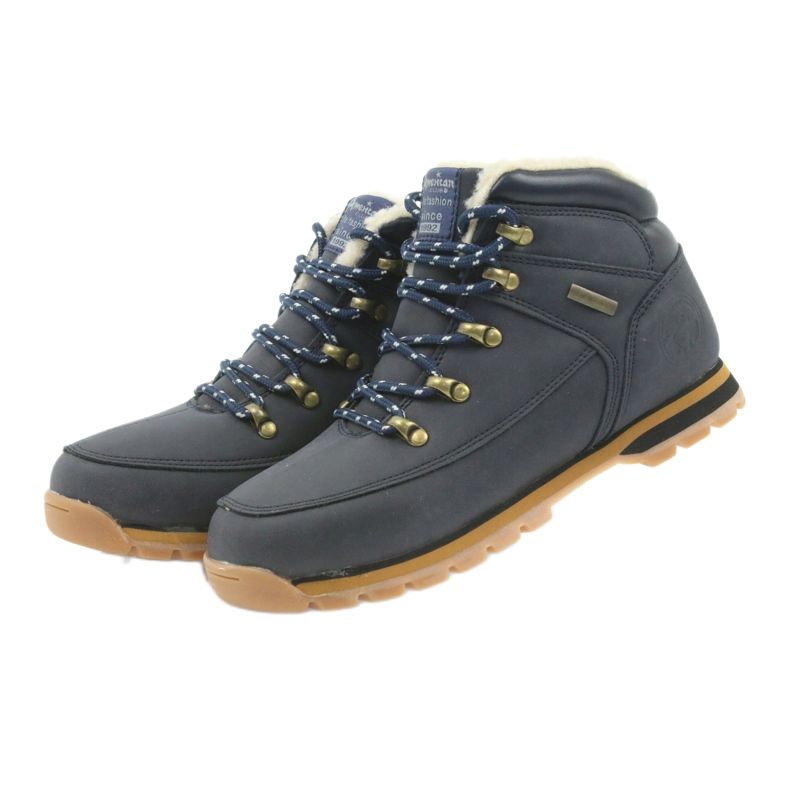 American Club American high boots winter boots 152619 navy blue 3