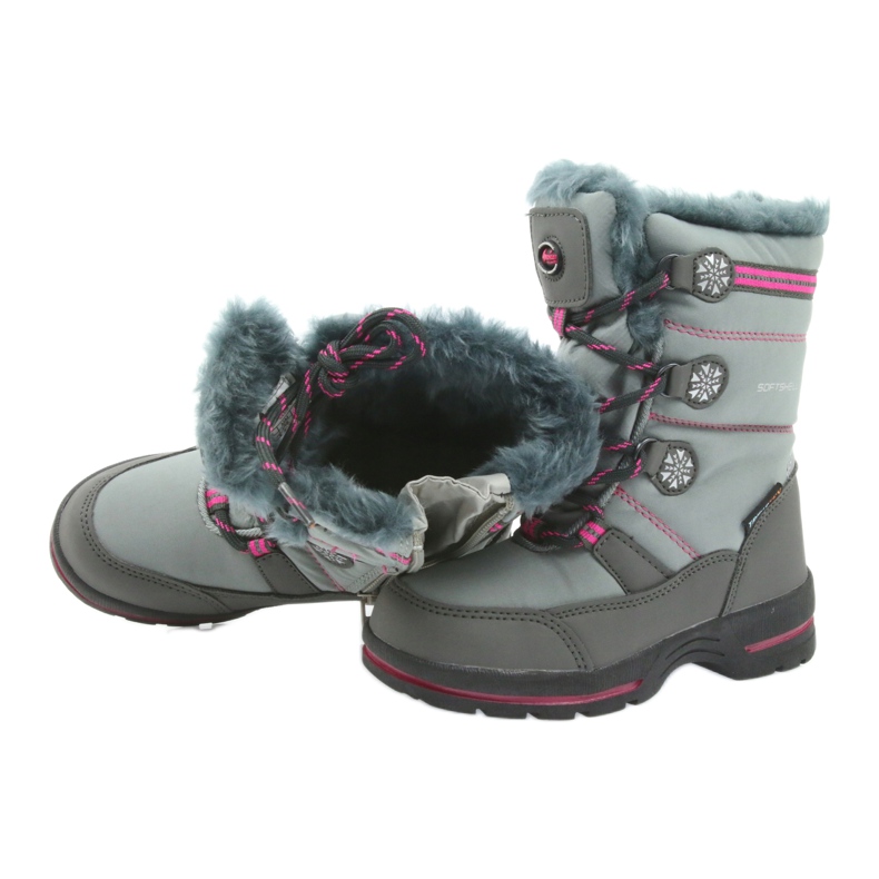 American Club American winter boots with a 702SB membrane grey pink 4