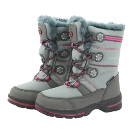 American Club American winter boots with a 702SB membrane grey pink 3
