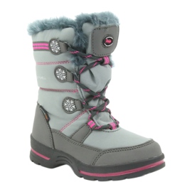 American Club American winter boots with a 702SB membrane grey pink 1