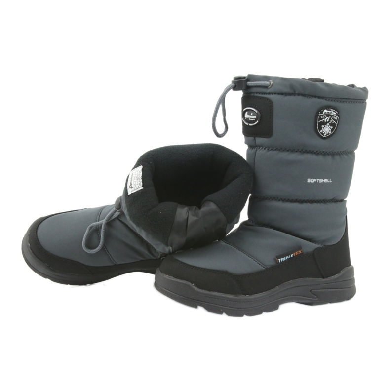 American Club Snow boots with American 801SB gray membrane black grey 4