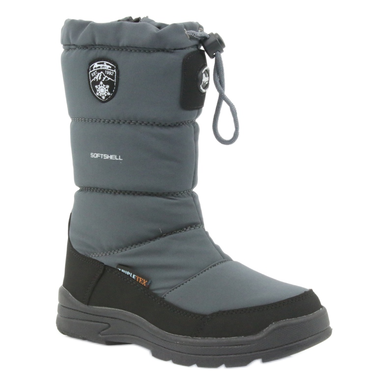American Club Snow boots with American 801SB gray membrane black grey 1