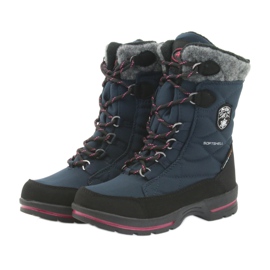 American Club Snow boots with American 801SB granat membrane black navy blue 3