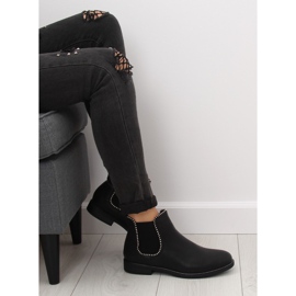 Black Chelsea boots for women 1003-PA Black 2