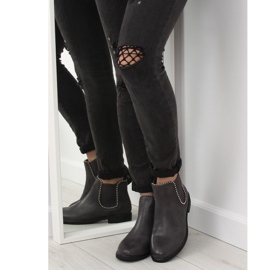 Gray Chelsea boots for women 1003-PA Gray grey 1 Gray Chelsea boots for women 1003-PA Gray grey 1