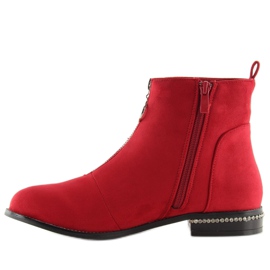 Red Women's red boots LL6300 Red 2