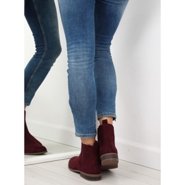 Women's maroon Chelsea boots LJ111 roso red 1 Women's maroon Chelsea boots LJ111 roso red 1