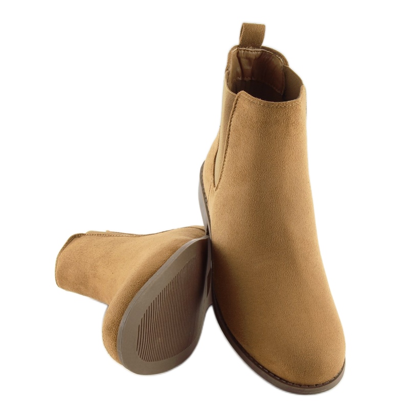 Camel LJ111 Camel women's Chelsea boots brown 2