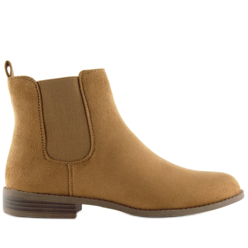 Camel LJ111 Camel women's Chelsea boots brown 1
