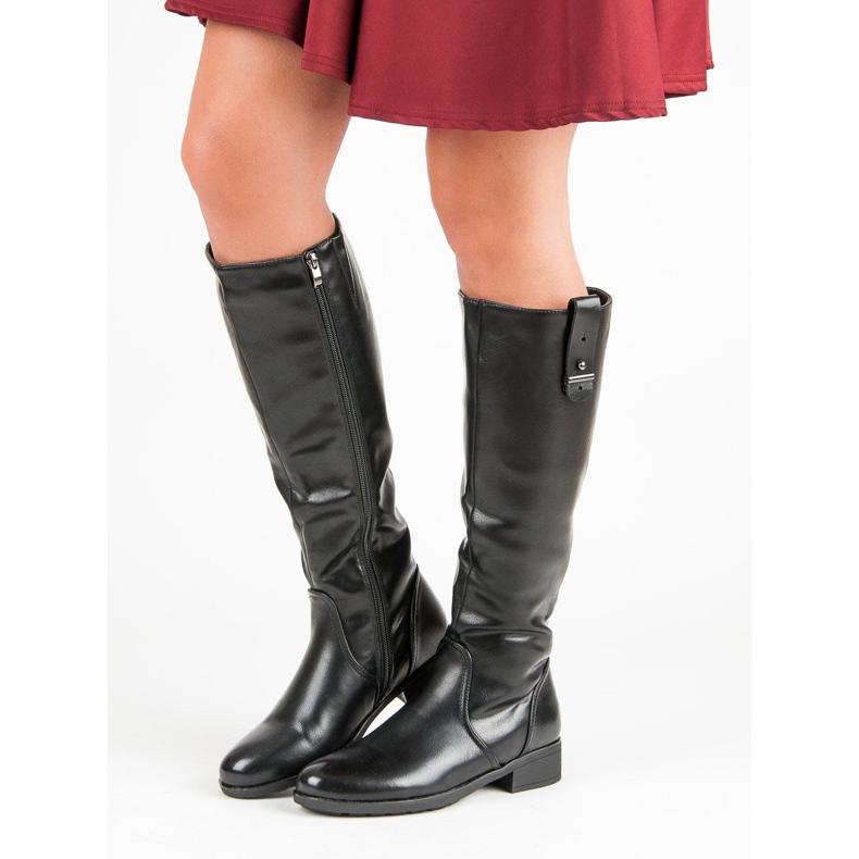 Filippo Classic flat boots black 1