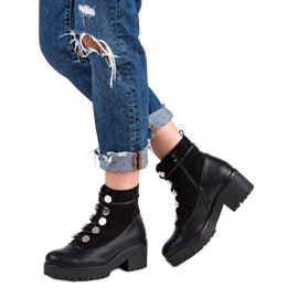 Queen Vivi Lace-up Workers black 2
