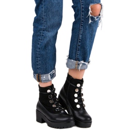 Queen Vivi Lace-up Workers black 1