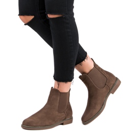 Super Mode Khaki Suede Chelsea Boots 2