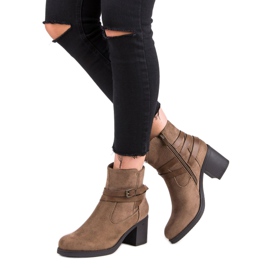 Super Mode Suede Booties brown 2