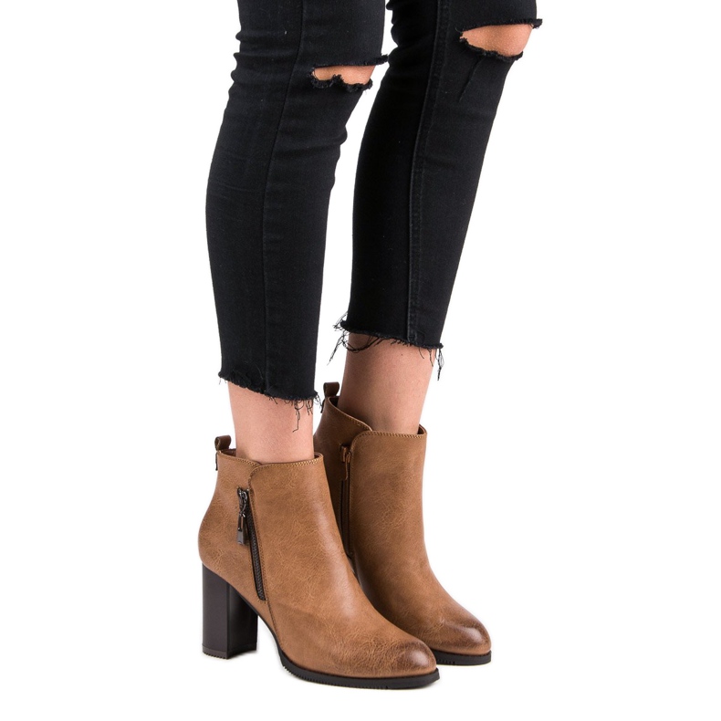 Super Mode Camel high heels brown 1