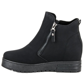 Black Matte Ankle Boots 1