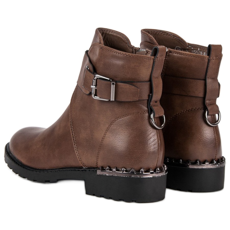 Groto Gogo Comfortable Workers boots brown 2