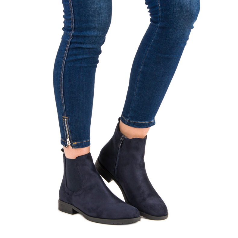Suede Chelsea boots blue 2 Suede Chelsea boots blue 2
